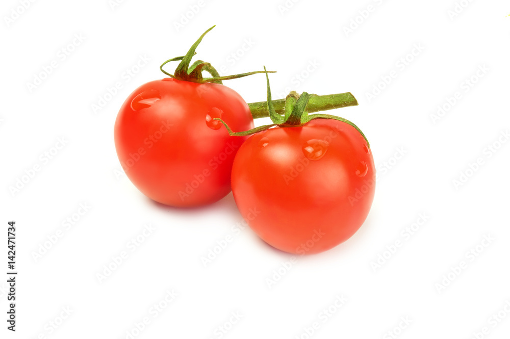 Tomato cherry isolated on a white background cutout Tomato cherry isolated on a white background cutout