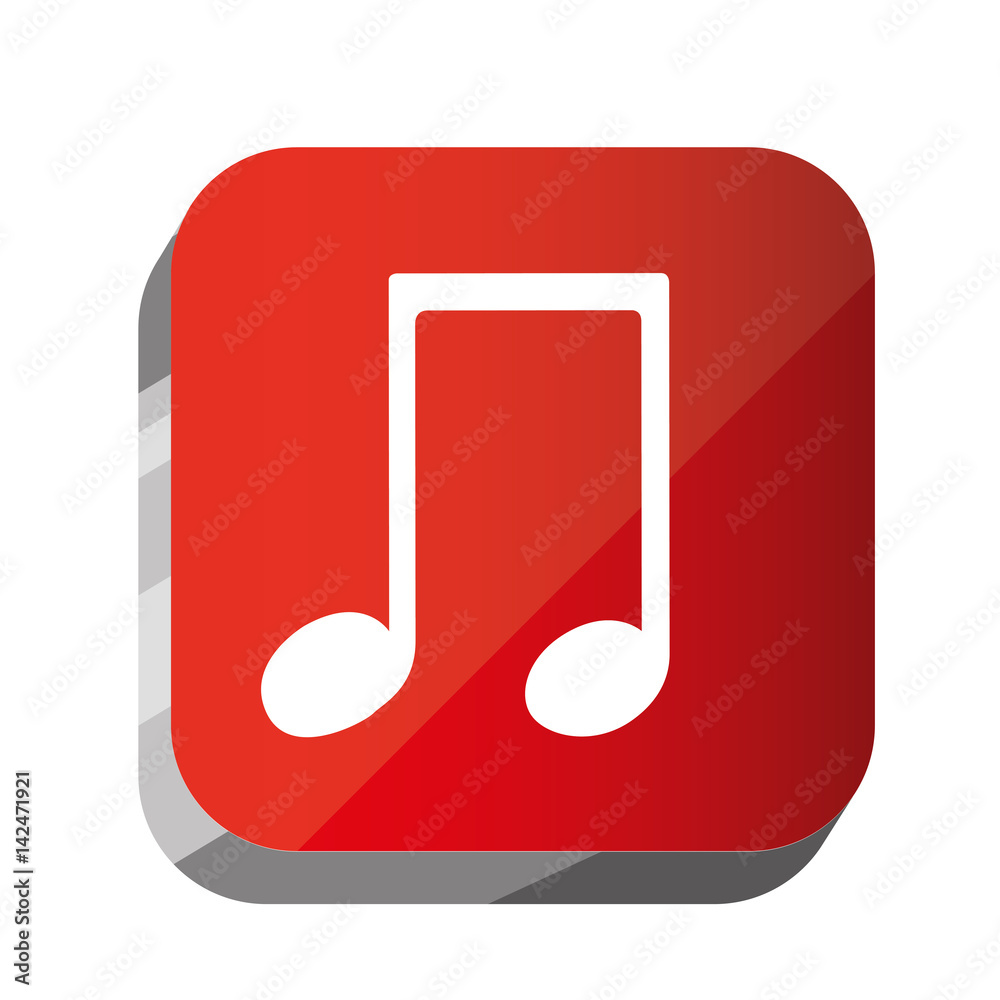 3d button musical sign icon, vector illustration design 3d button musical sign icon, vector illustration design