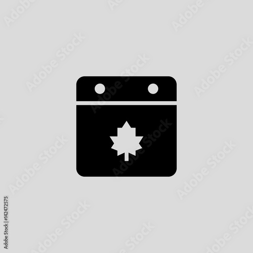 calendar icon flat design
