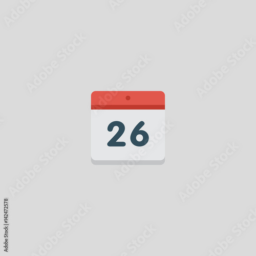 calendar icon flat design