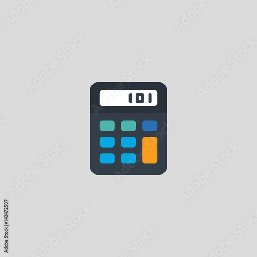 calculator icon flat design