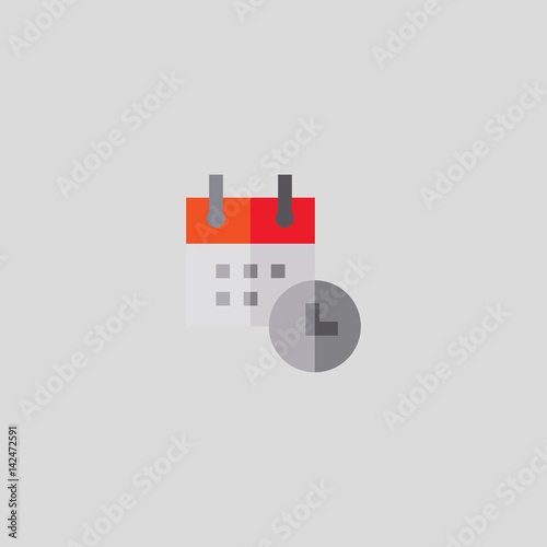 calendar icon flat design