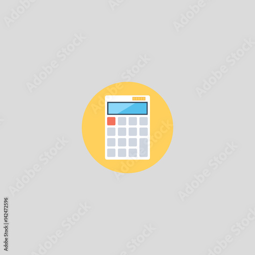 calculator icon flat design