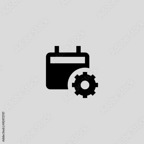 calendar icon flat design