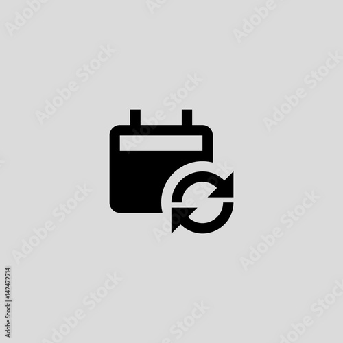calendar icon flat design