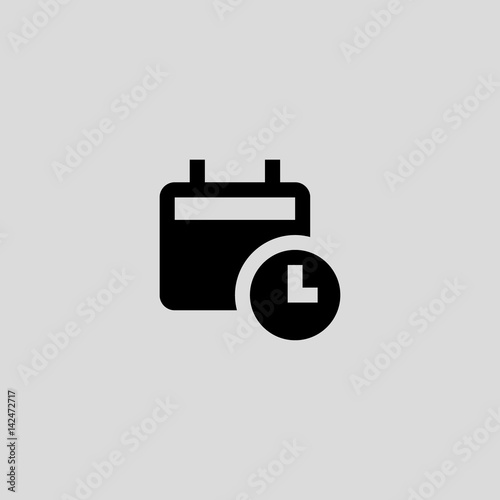 calendar icon flat design