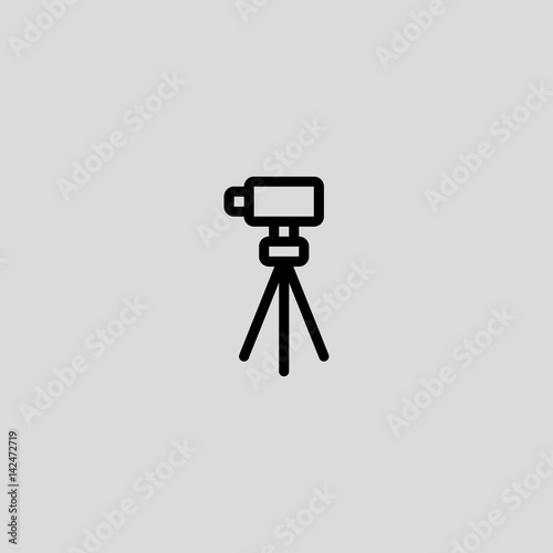 camera icon flat design