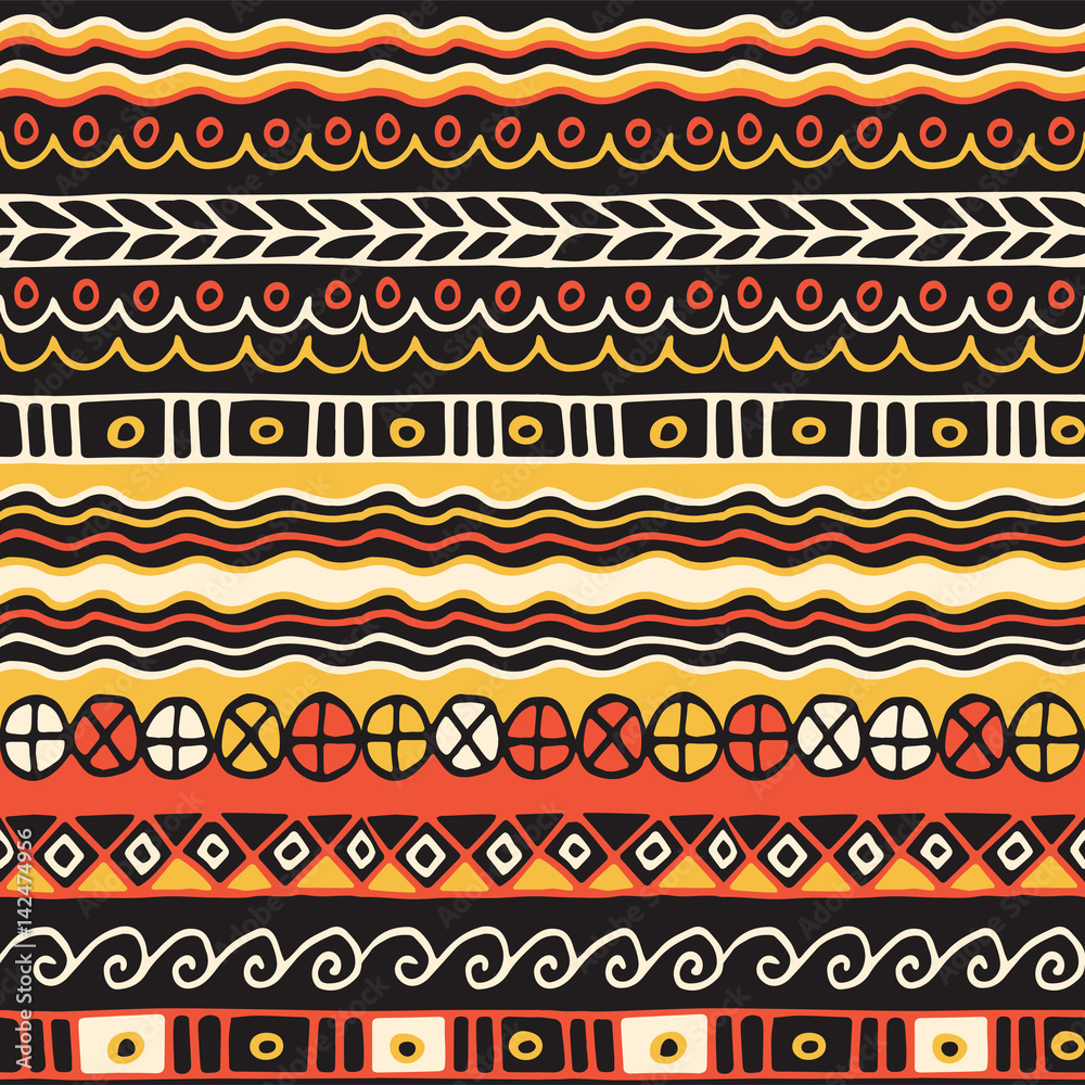 Ethnicity seamless pattern. Boho style. Ethnic wallpaper. Tribal art print. Old abstract borders background texture Ethnicity seamless pattern. Boho style. Ethnic wallpaper. Tribal art print. Old abstract borders background texture