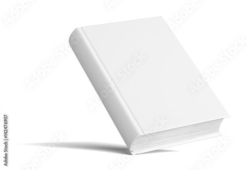 Blank Book With Shadows. Mock Up Template