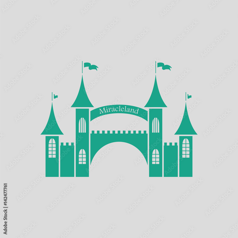 Amusement park entrance icon Amusement park entrance icon