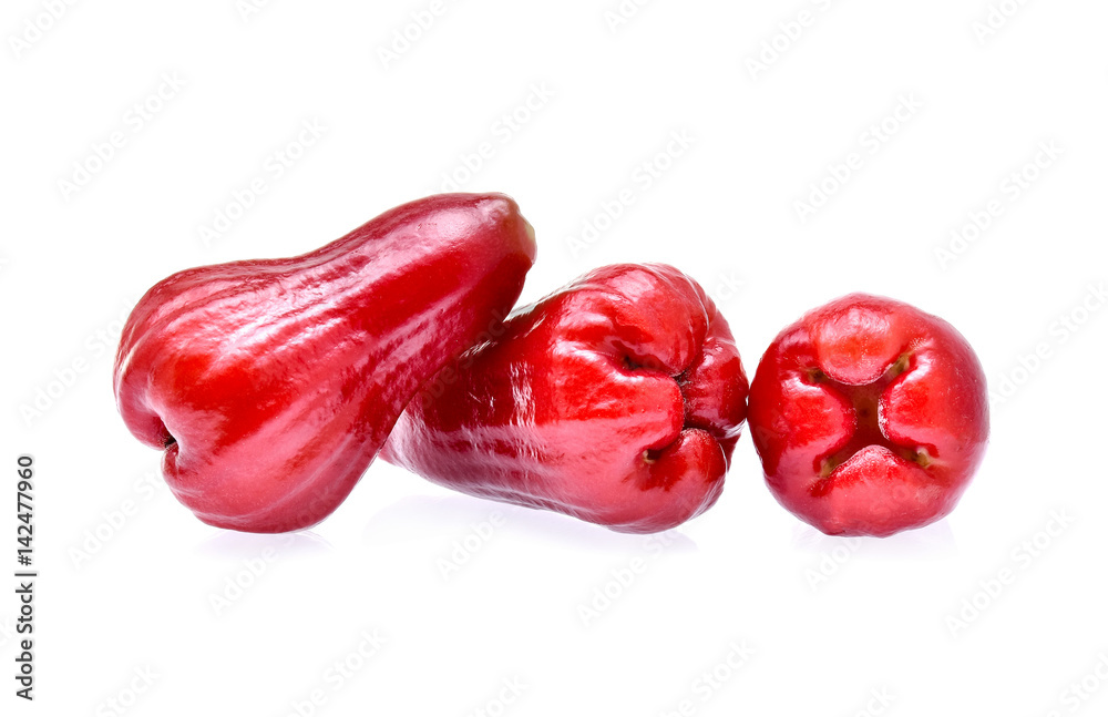 Rose apples isolated on white background Rose apples isolated on white background