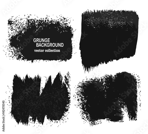 Vector hand drawn collection of grunge textures, unique template background, artistic of charcoal, hatching, dust grain, scratches, isolated objects, used for design, photo and scrapbooking