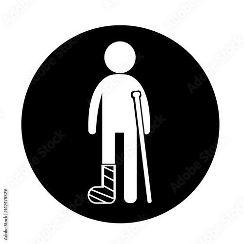 People injury icon