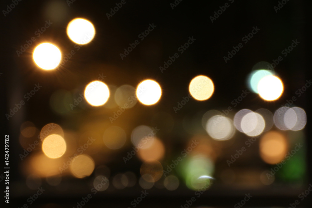 Light bokeh night Light bokeh night