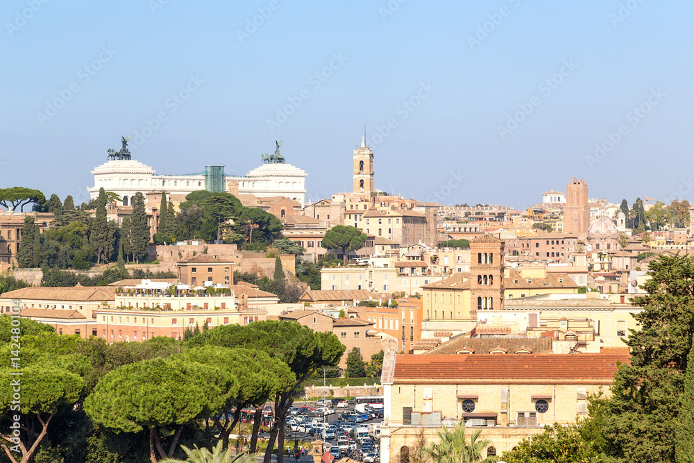 Rome, Italy. View from the Aventine hill