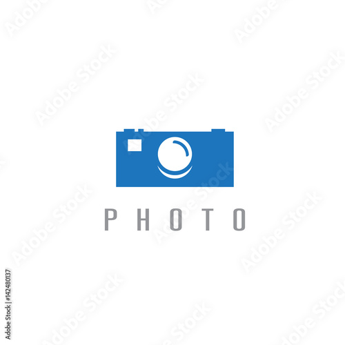 abstract icon vector design template of photo camera