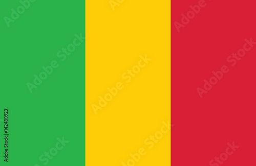 Vector of amazing Mali flag.