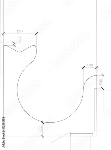 Ideas for a repair of a apartment. Drawing of a ceiling 2.