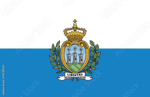 Vector of amazing San Marino flag.