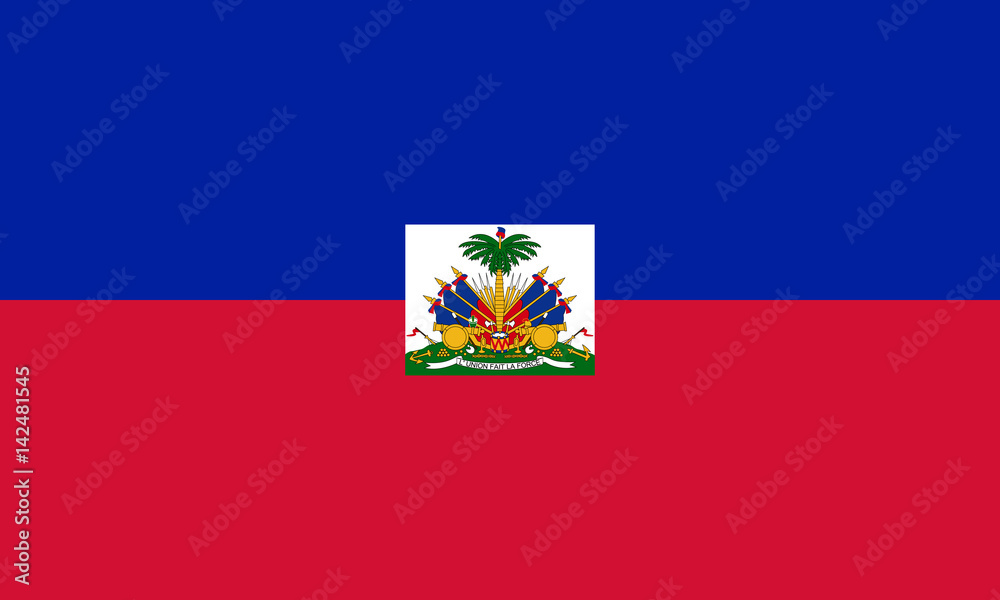 Fototapeta premium Vector of amazing Haiti flag.