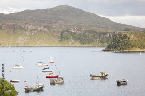 Raasay Island from Portree Isle of Skye, Scotland, UK