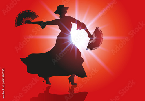 danse - flamenco - éventail - danseur - musique