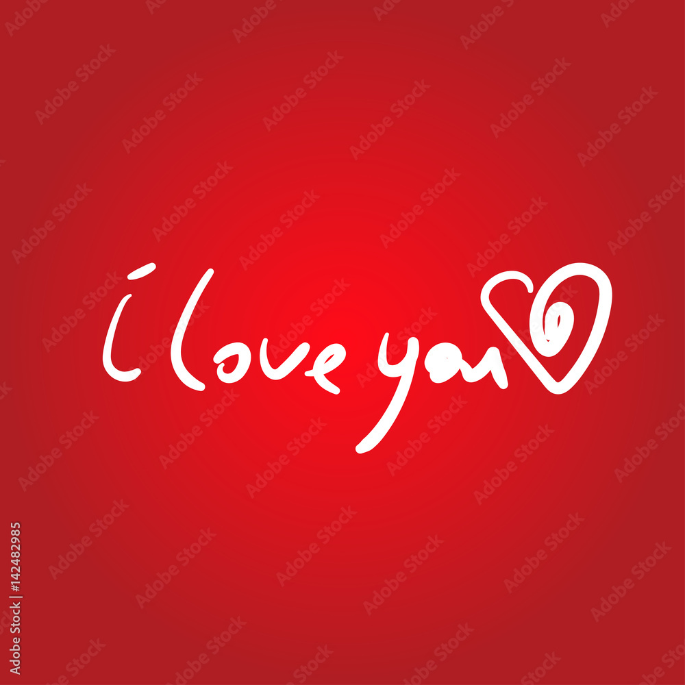 Script concept quote with text Happy Valentines Day. Vector illustration