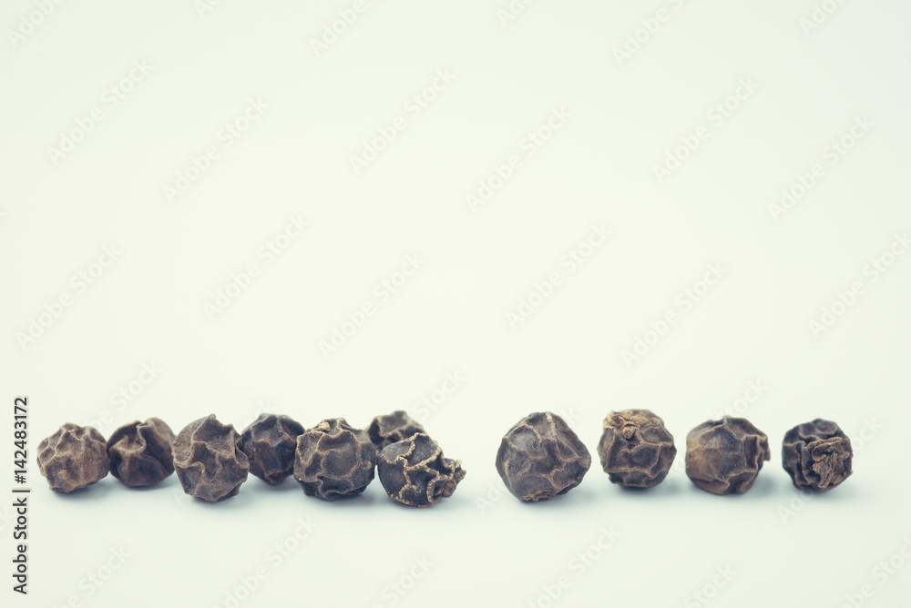 Black peppers. Black peppers.
