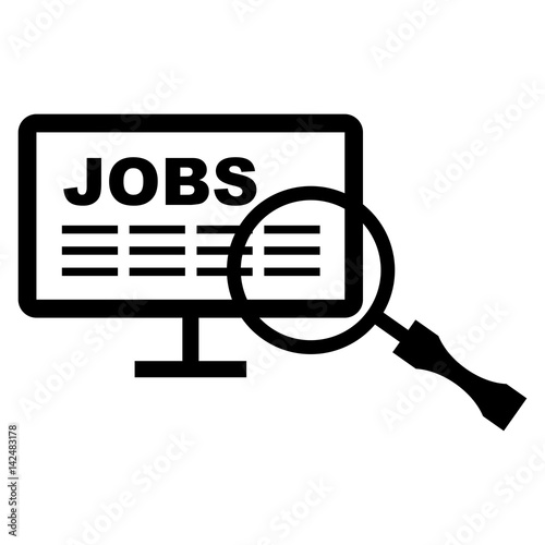 Job vacancy. icon. recruitment. business. search. find. employment