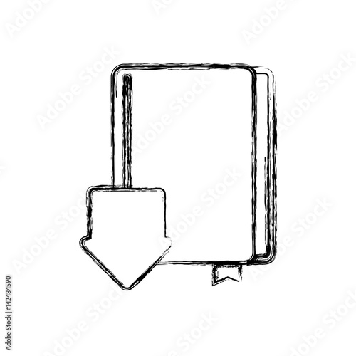 e-books, books purchase and download vector icon