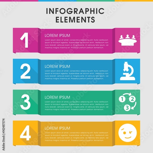Icon infographic design with elements.