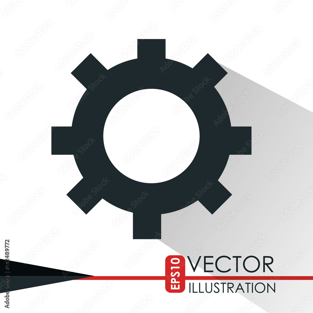 gear icon design, vector illustration eps10 graphic 