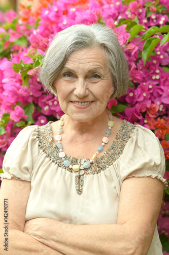 Beautiful happy elderly woman © aletia2011