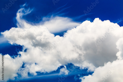 Cloudscape in the blue sky