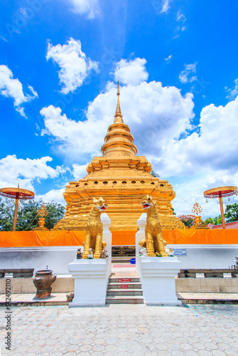 Wat Phra Sri Chomtong in Chiangmai province of  Thailand photo