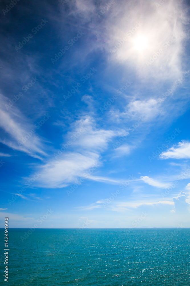 Obraz premium Blue sea cloud
