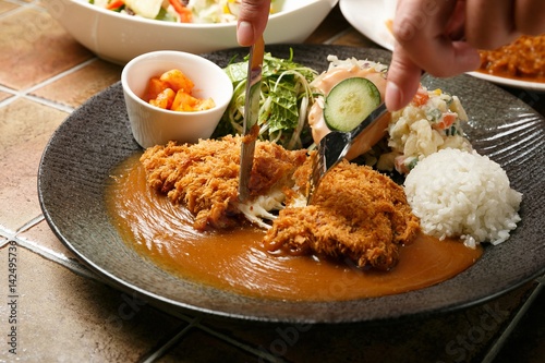 cheese tonkatsu. photo