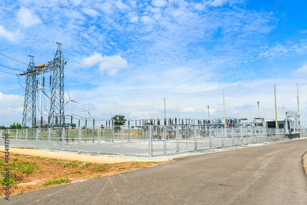 Electrical substation or Power station
