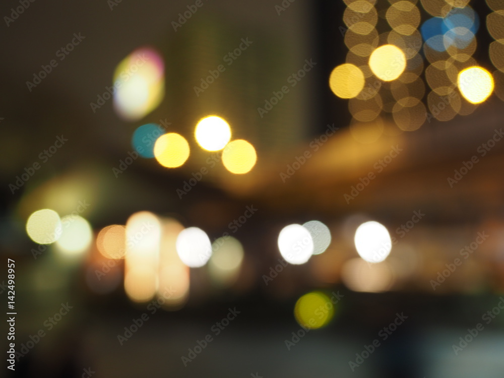 Abstract background of bokeh city lights, out of focus city light Abstract background of bokeh city lights, out of focus city light
