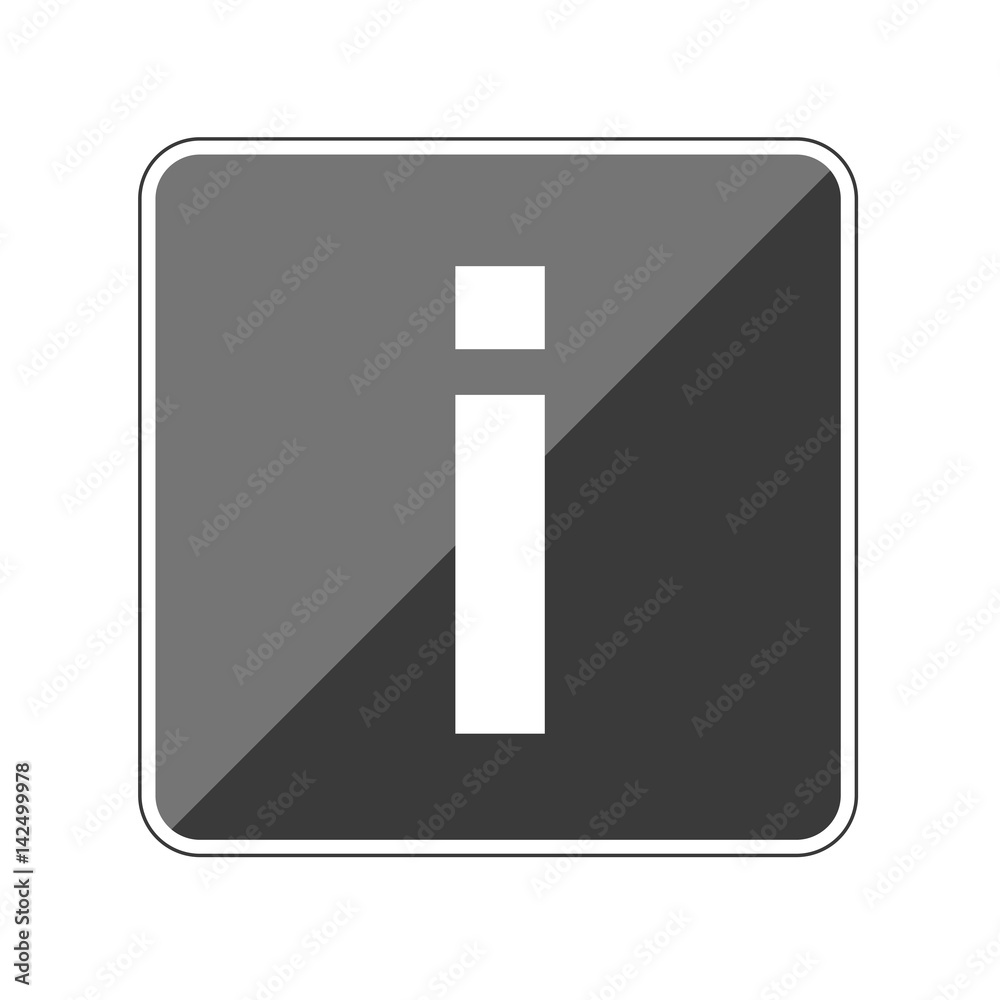 App Button schwarz reflektierend i Informationen App Button schwarz reflektierend i Informationen