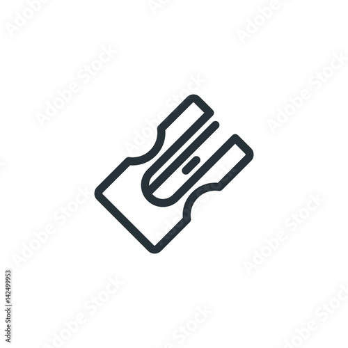 pencil sharpener vector icon