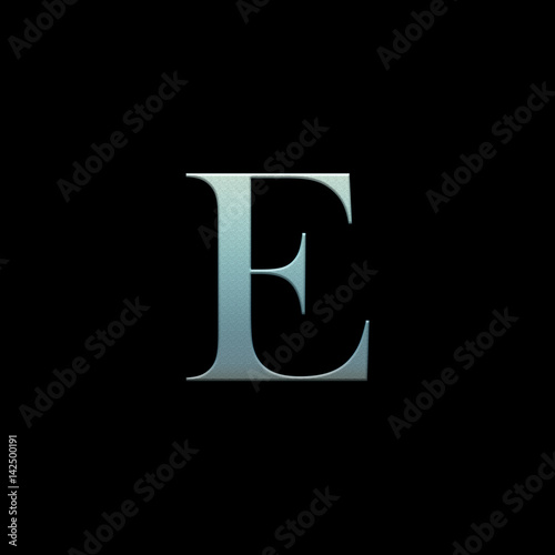 Letter of the alphabet on a black background