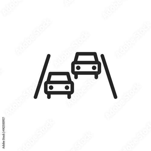Traffic cars vector icon