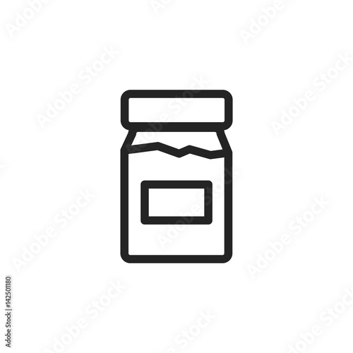 Jam jar vector icon