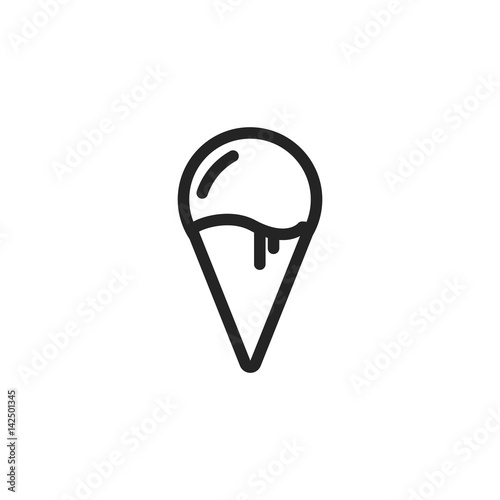 Ice cream vector icon