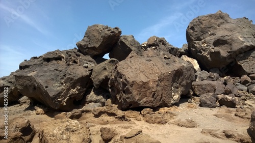 Volcanic rock texture near Ghoubet, Djibouti East Africa