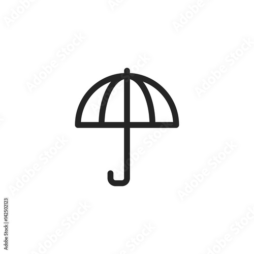 Umbrella vector icon, rain symbol. Modern, simple flat vector illustration for web site or mobile app