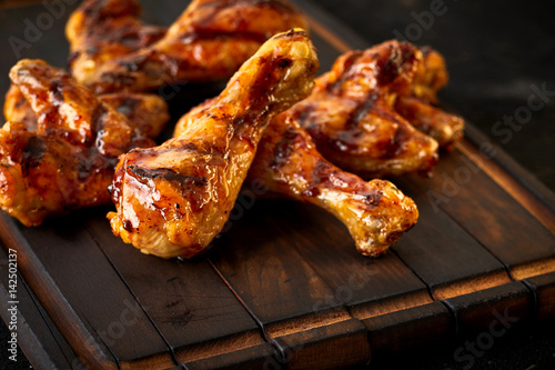 Delicious spicy marinated chicken wings