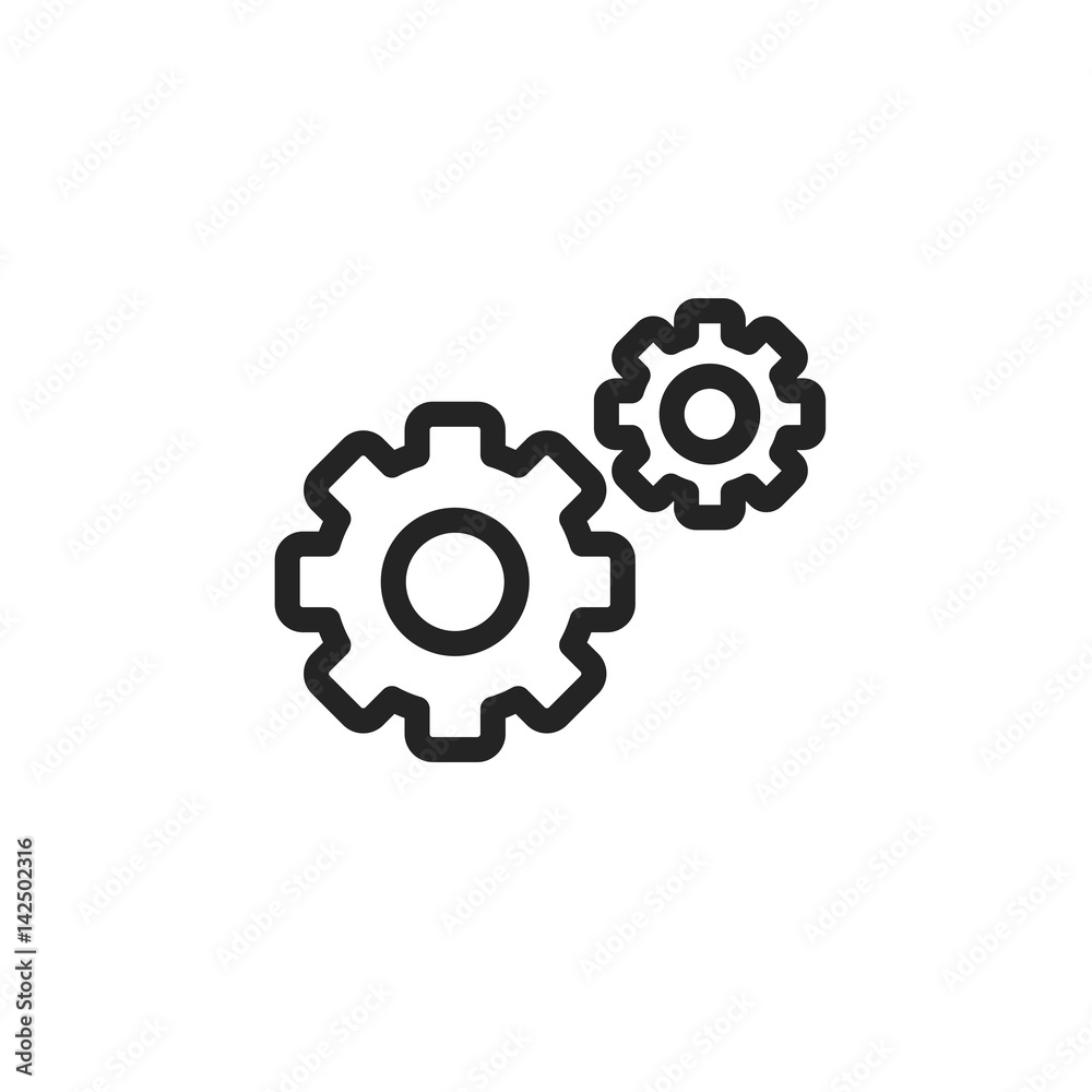 Action vector icon, settings symbol. Modern, simple flat vector illustration for web site or mobile app Action vector icon, settings symbol. Modern, simple flat vector illustration for web site or mobile app