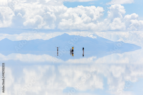Salar de Uyuni is largest salt flat in the World (UNESCO World Heritage Site) - Altiplano, Bolivia, South America photo